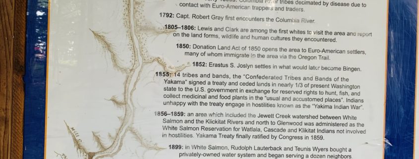 jewett creek historic timeline