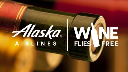 alaska airlines wine flies free